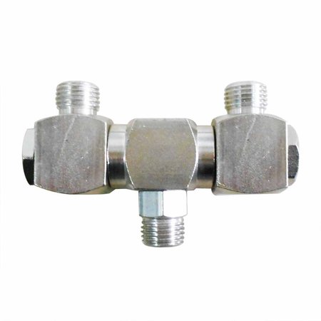 INTERSTATE PNEUMATICS 1/4 Inch Male NPT Double Swivel Fitting 360 Degree Spin, PK 25 FS244-25K